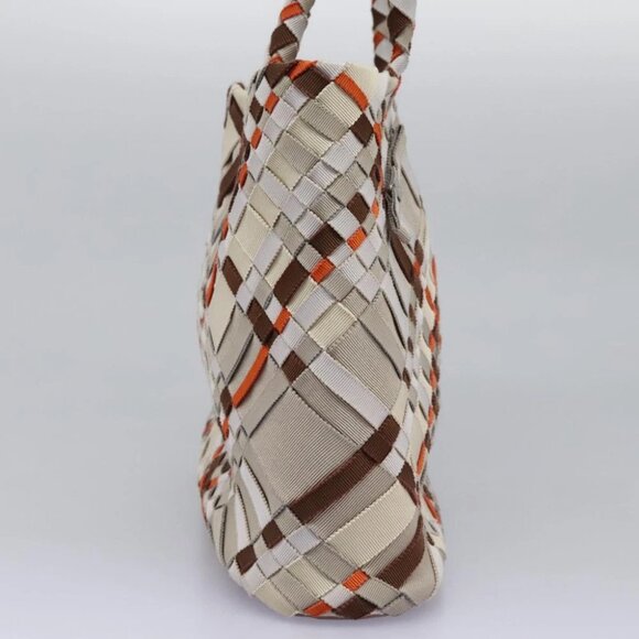 Salvatore Ferragamo Hand Bag Canvas Multicolor Auth 101075V - Picture 5 of 16